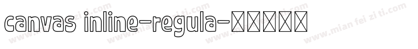 canvas inline-regula字体转换